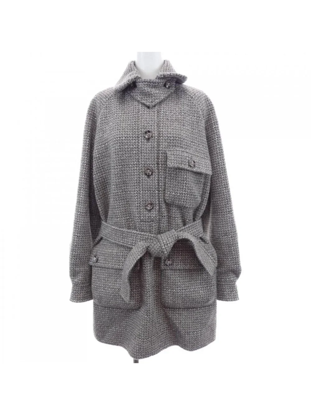 Chanel Coat Gray